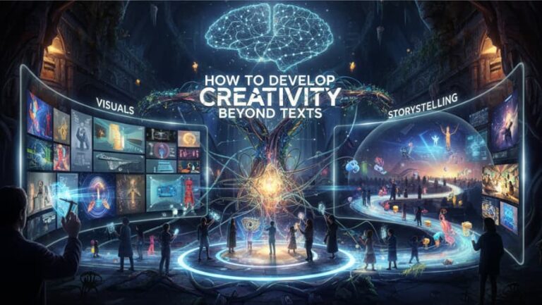 How to Develop Creativity Beyond Texts: Visuals, Interactivity, Storytelling